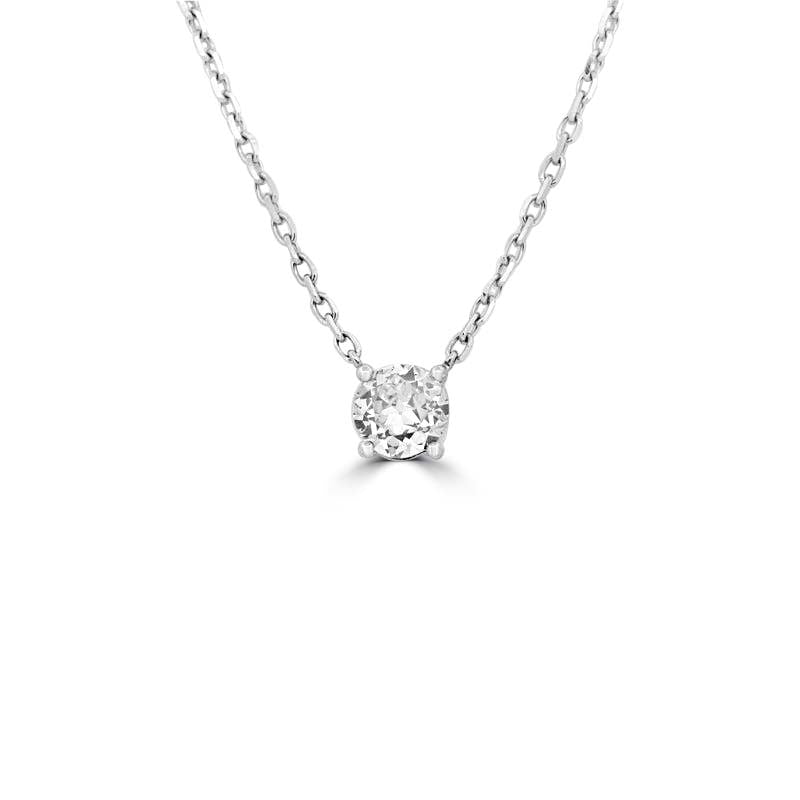 Classic Round Solitaire Pendant