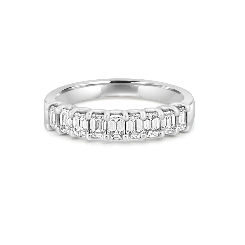 les bon bon】diamond half etanity ring WG-