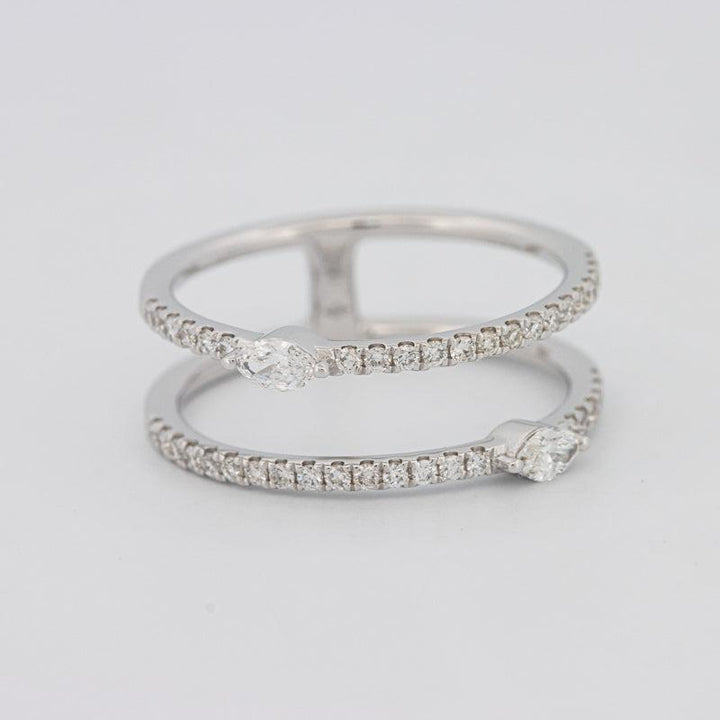 Twin Marquise Pave ring