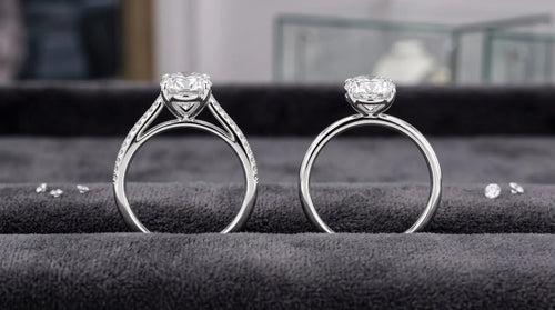 Cathedral vs. Floating Settings: Side Profile Architecture for Engagement Rings - Zizov Diamonds