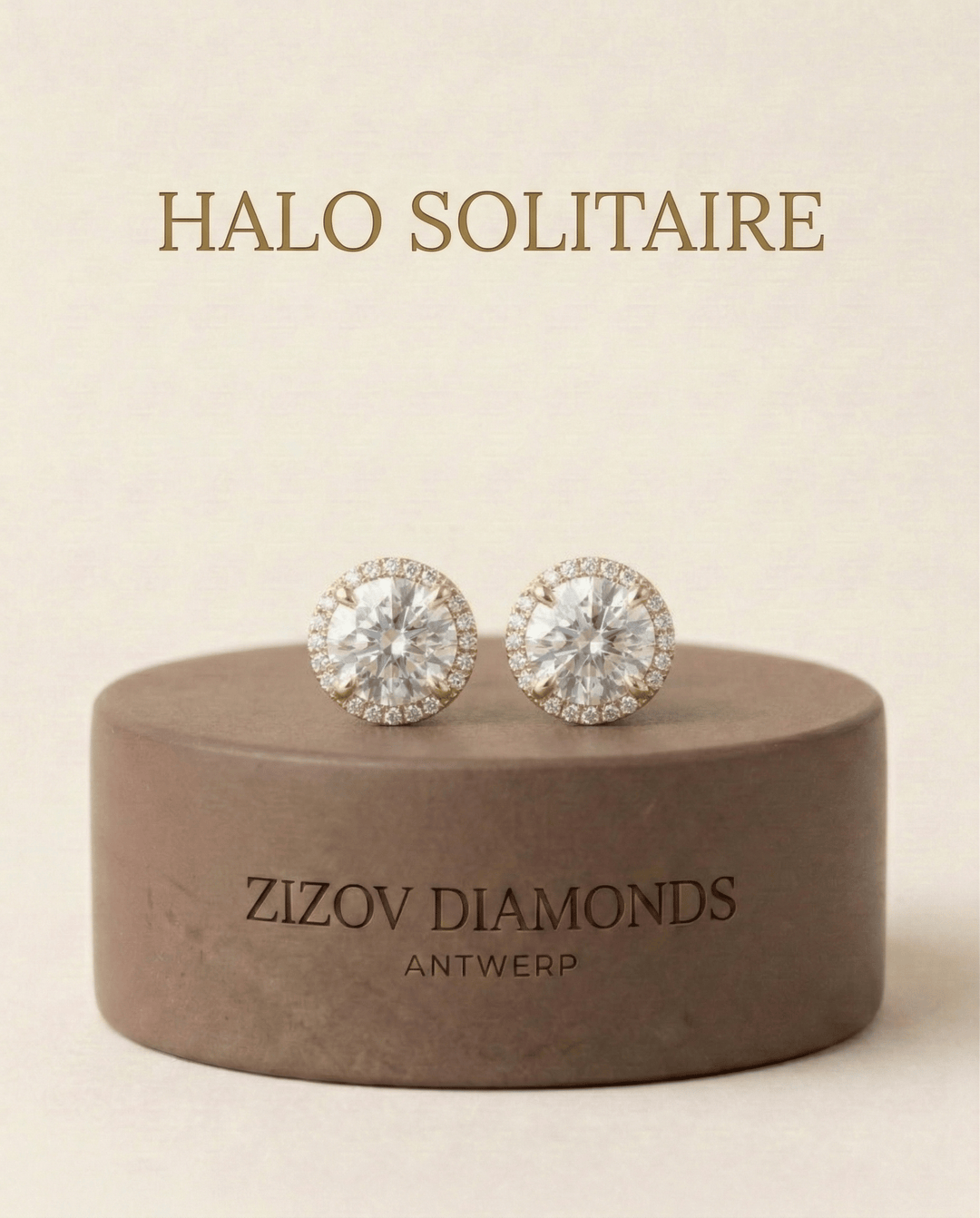 Natural Diamond Halo Rings - ZIZOV DIAMONDS