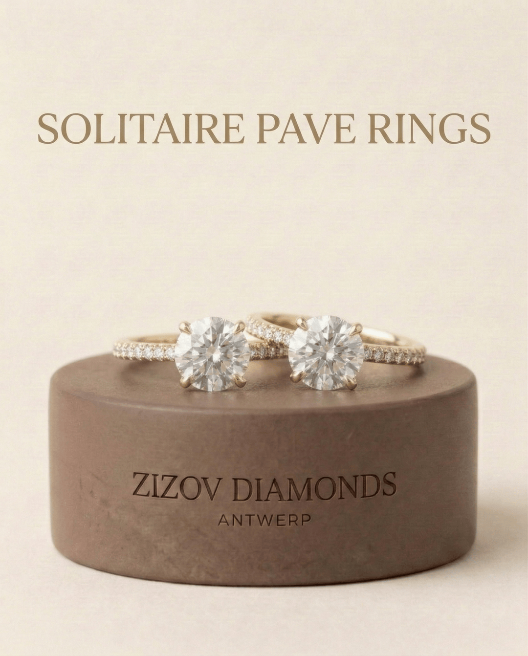 Natural Diamond Side-Stone Rings - ZIZOV DIAMONDS