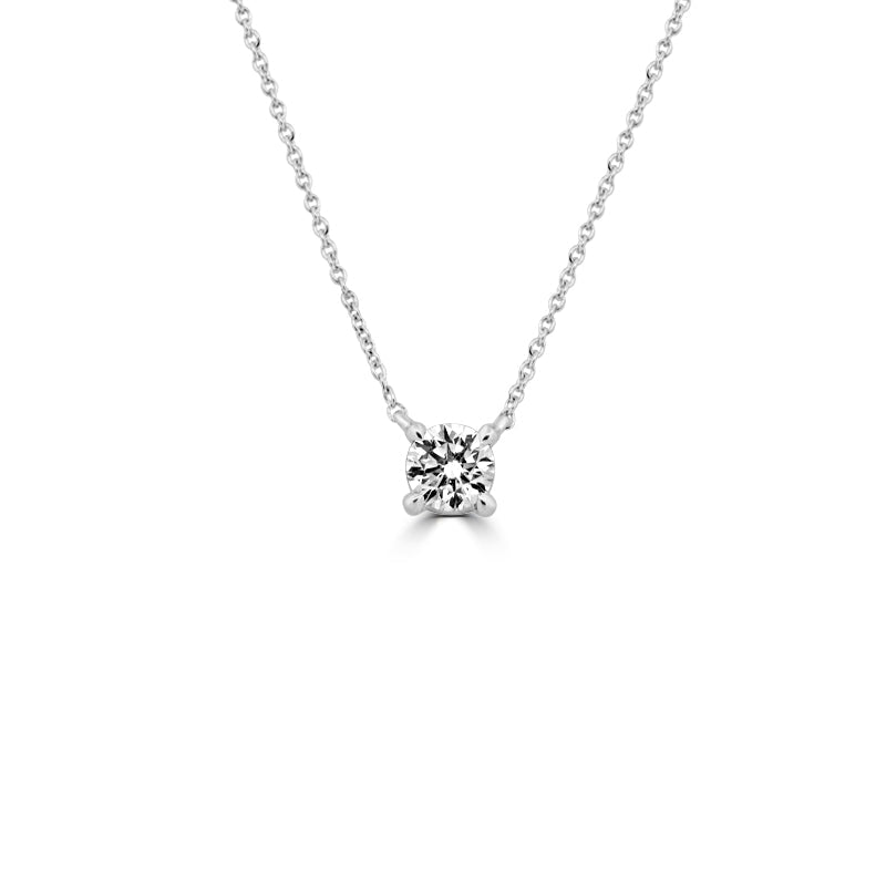 0.50 CT Classic Round Solitaire Pendant (LG) - ZIZOV DIAMONDS