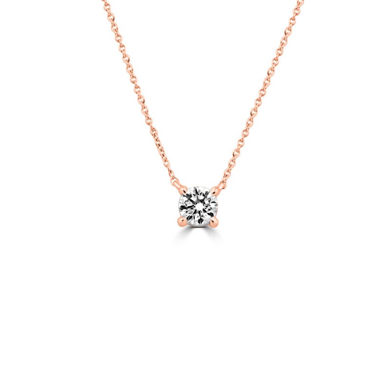 0.50 CT Classic Round Solitaire Pendant (LG) - ZIZOV DIAMONDS