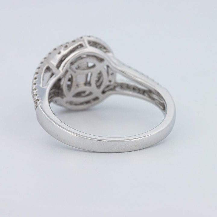 0.70 CT Round Cut Double Halo Pavé Solitaire (LG) - ZIZOV DIAMONDS