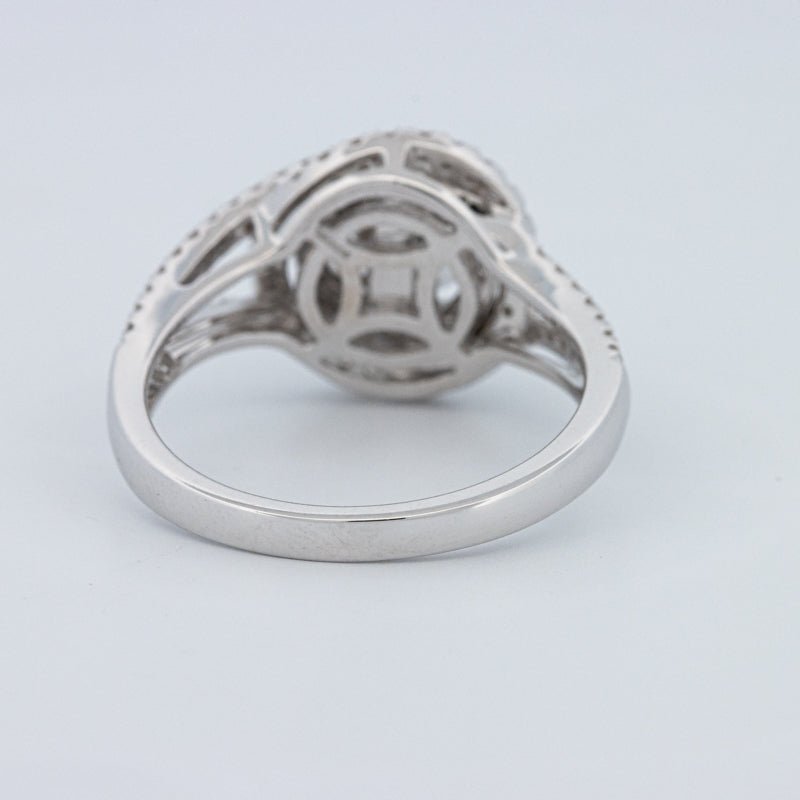 0.70 CT Round Cut Double Halo Pavé Solitaire (LG) - ZIZOV DIAMONDS