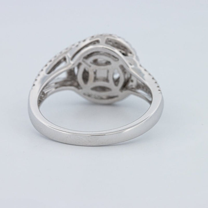 0.70 CT Round Cut Double Halo Pavé Solitaire (LG) - ZIZOV DIAMONDS