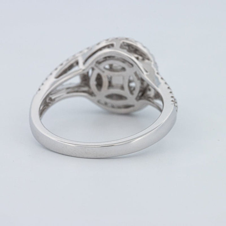 0.70 CT Round Cut Double Halo Pavé Solitaire (LG) - ZIZOV DIAMONDS