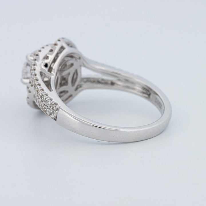 0.70 CT Round Cut Double Halo Pavé Solitaire (LG) - ZIZOV DIAMONDS