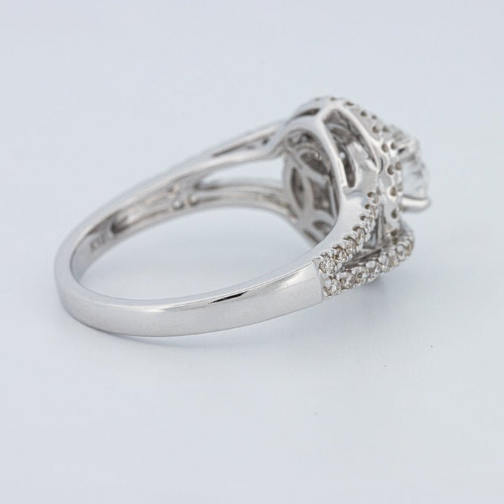 0.70 CT Round Cut Double Halo Pavé Solitaire (LG) - ZIZOV DIAMONDS