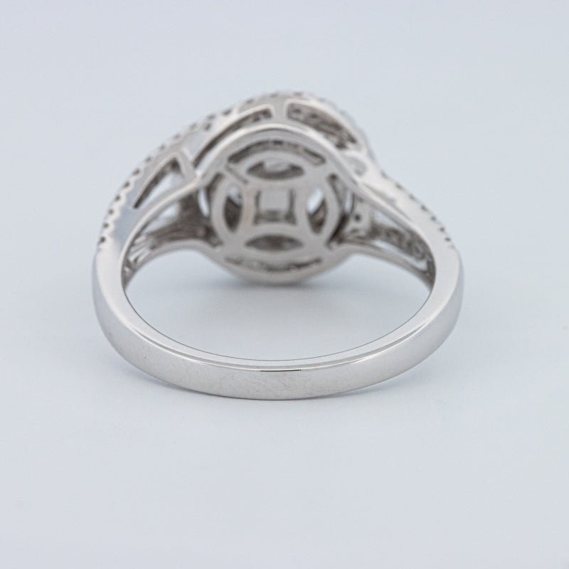 0.70 CT Round Cut Double Halo Pavé Solitaire (LG) - ZIZOV DIAMONDS