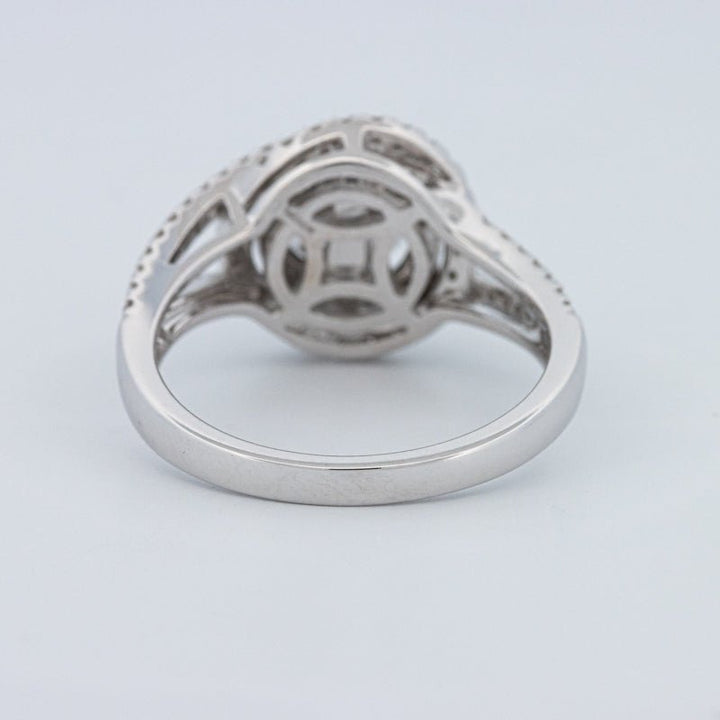 0.70 CT Round Cut Double Halo Pavé Solitaire (LG) - ZIZOV DIAMONDS