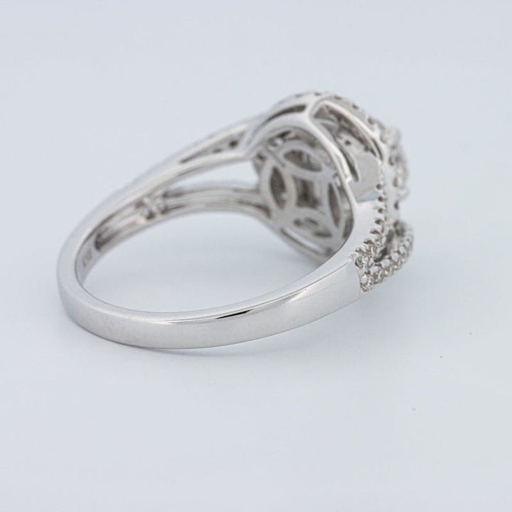 0.70 CT Round Cut Double Halo Pavé Solitaire (LG) - ZIZOV DIAMONDS