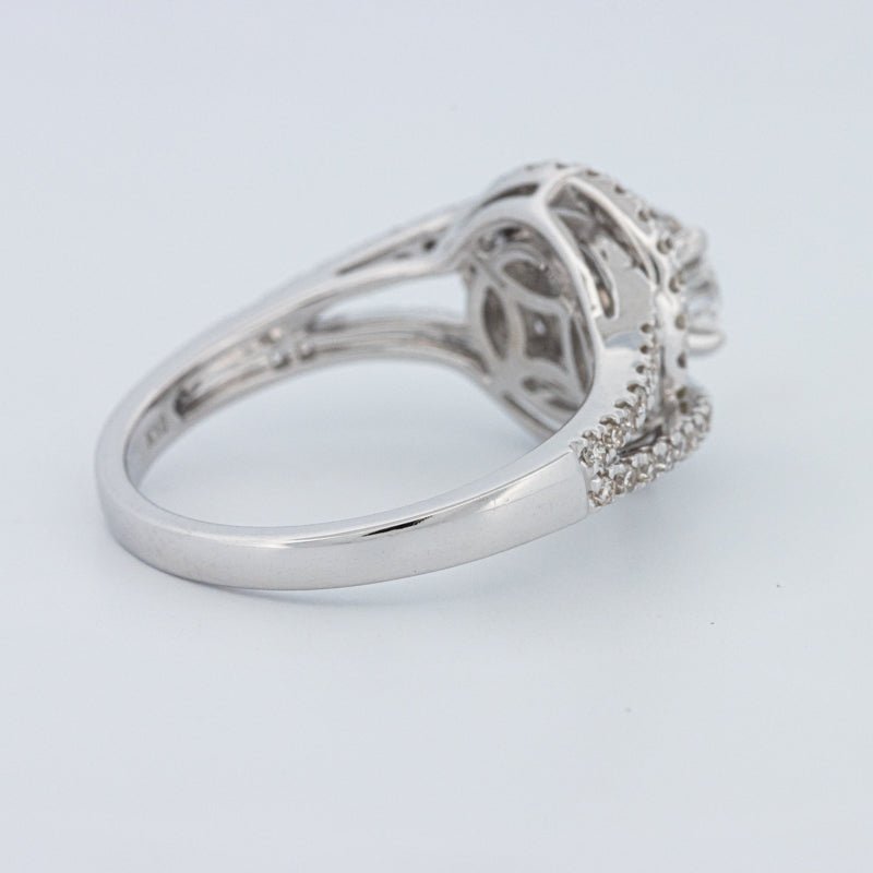 0.70 CT Round Cut Double Halo Pavé Solitaire (LG) - ZIZOV DIAMONDS