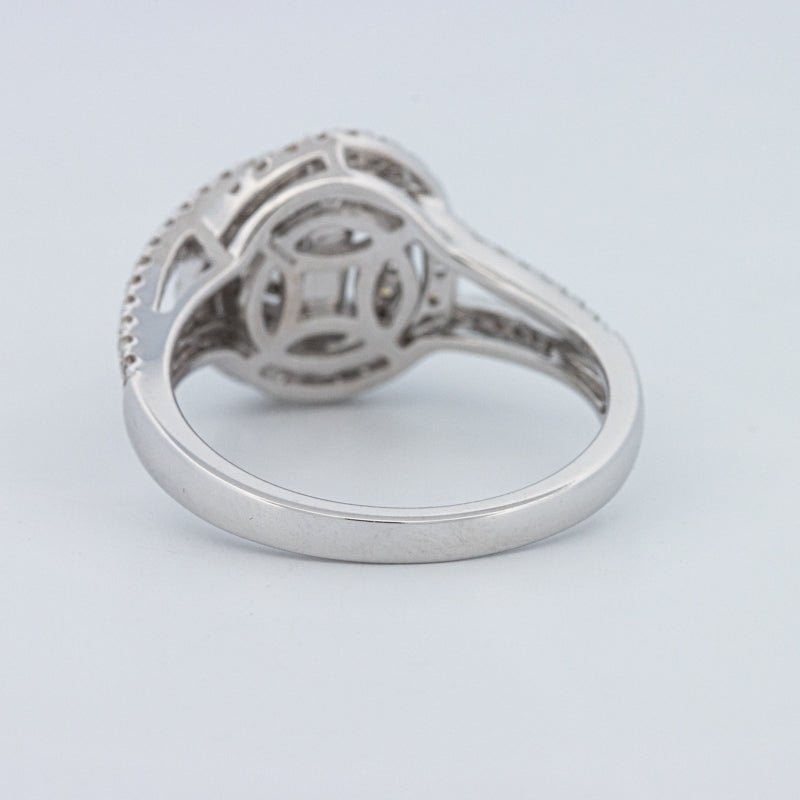 0.70 CT Round Cut Double Halo Pavé Solitaire (LG) - ZIZOV DIAMONDS