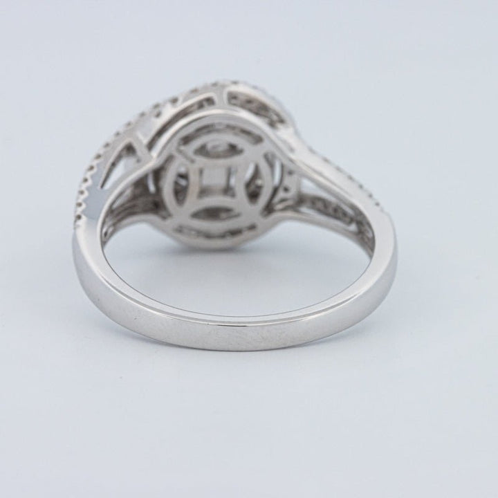 0.70 CT Round Cut Double Halo Pavé Solitaire (LG) - ZIZOV DIAMONDS