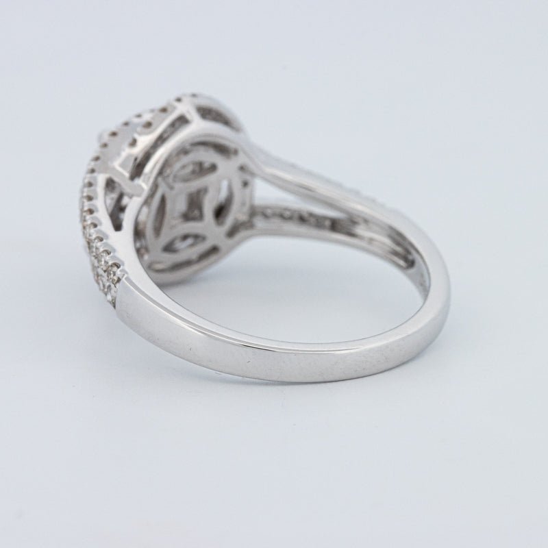 0.70 CT Round Cut Double Halo Pavé Solitaire (LG) - ZIZOV DIAMONDS