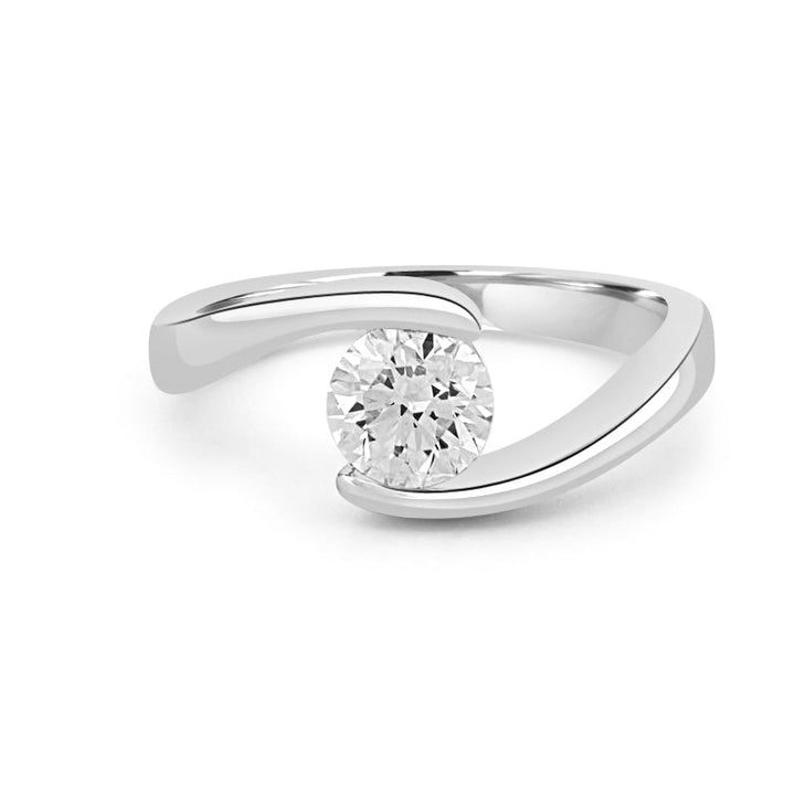 0.85 CT "Single Twist" Ring (LG) - ZIZOV DIAMONDS