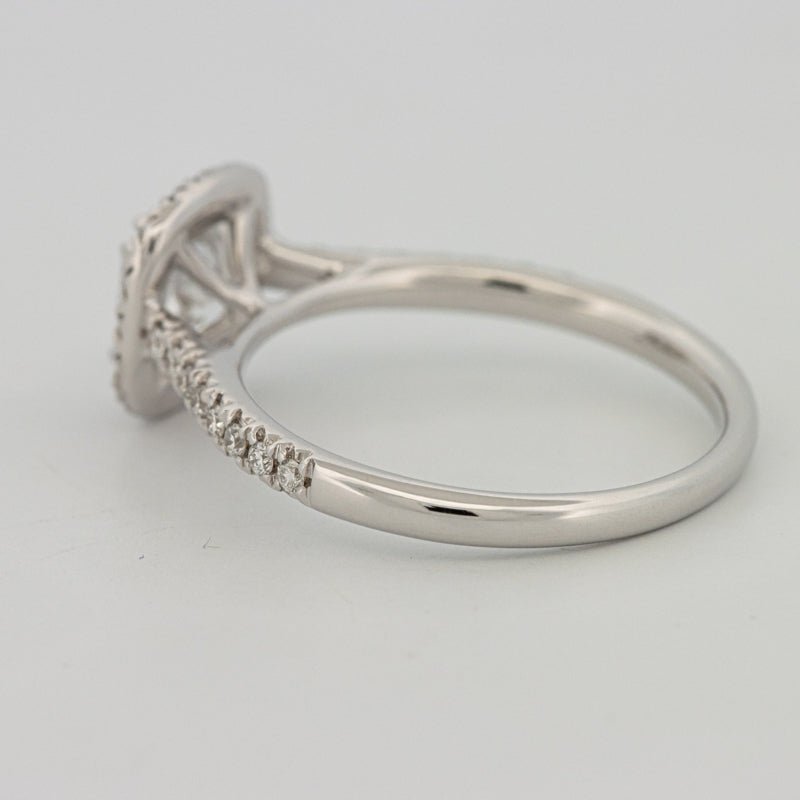 1 CT Cushion Cut Halo Pavé Solitaire (LG) - ZIZOV DIAMONDS