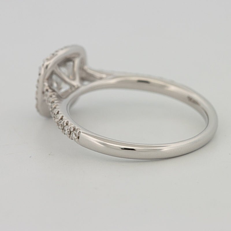 1 CT Cushion Cut Halo Pavé Solitaire (LG) - ZIZOV DIAMONDS