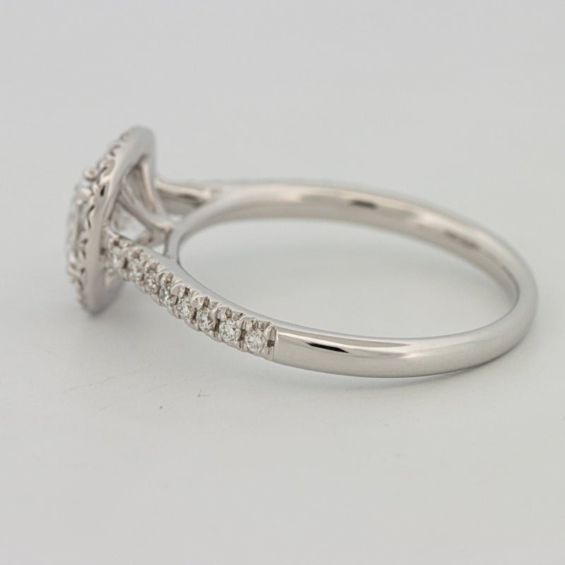 1 CT Cushion Cut Halo Pavé Solitaire (LG) - ZIZOV DIAMONDS