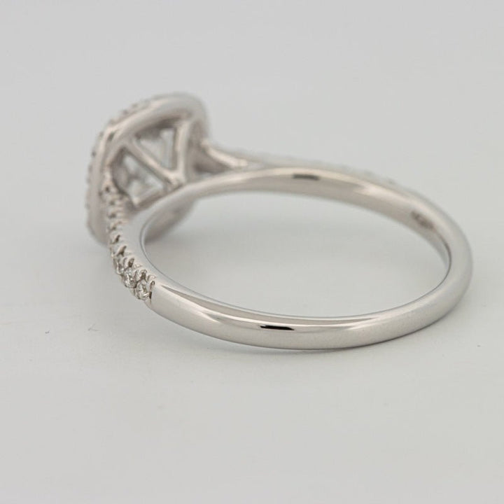 1 CT Cushion Cut Halo Pavé Solitaire (LG) - ZIZOV DIAMONDS