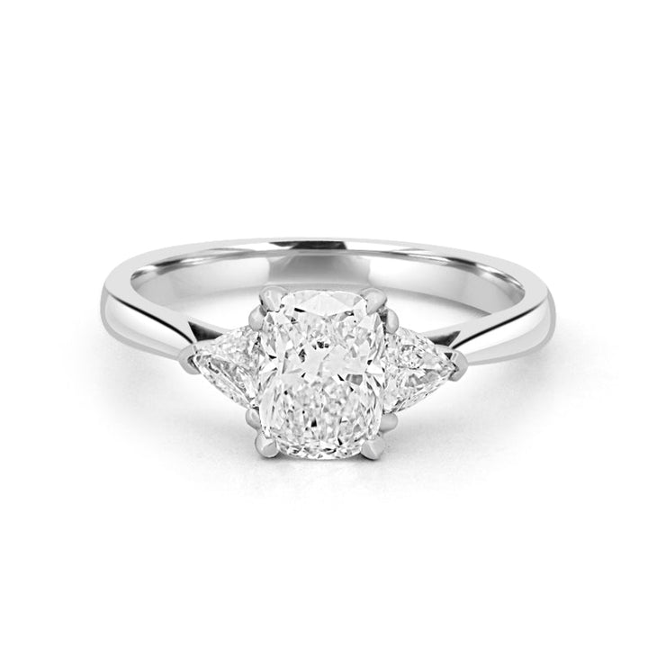 1 CT Cushion Cut Trilogy Solitaire (LG) - ZIZOV DIAMONDS