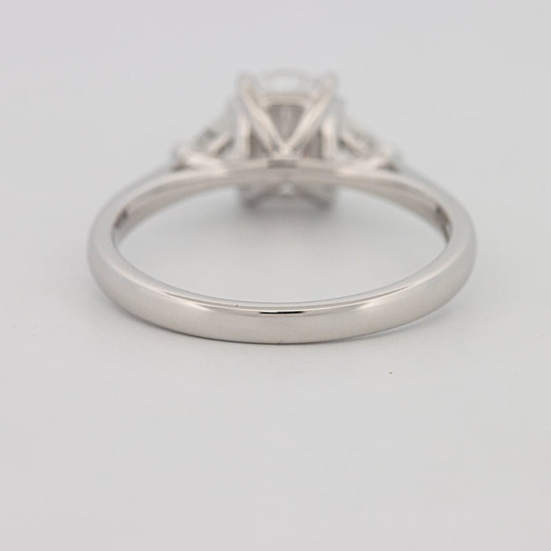 1 CT Cushion Cut Trilogy Solitaire (LG) - ZIZOV DIAMONDS