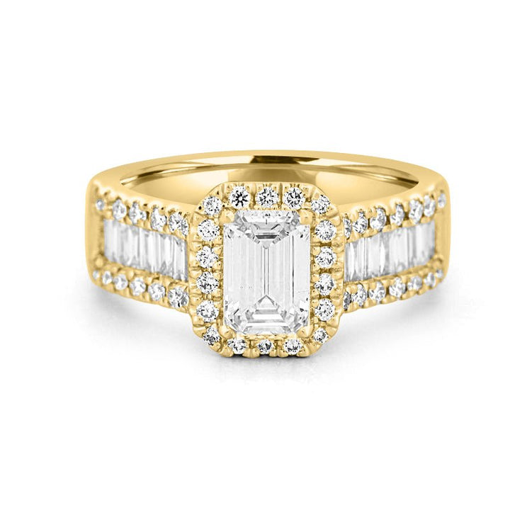 1 CT Emerald Cut Baguette Ring (LG) - ZIZOV DIAMONDS