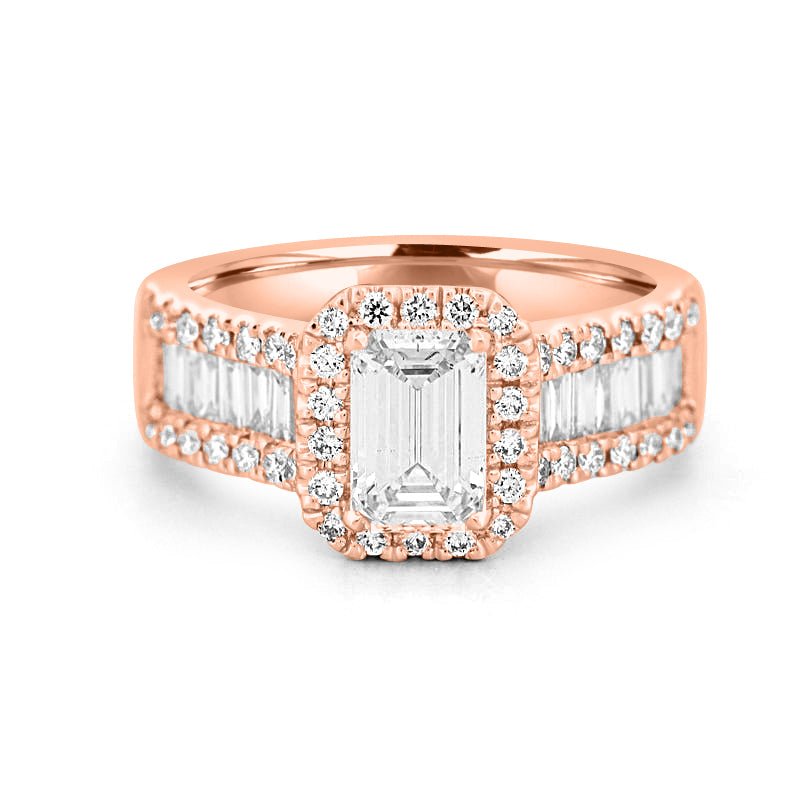 1 CT Emerald Cut Baguette Ring (LG) - ZIZOV DIAMONDS