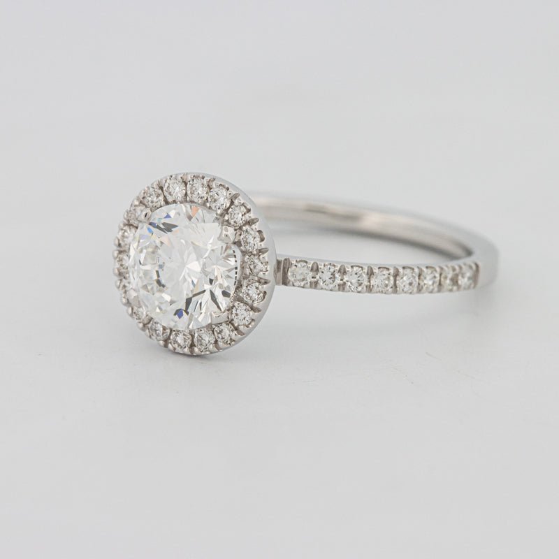 1 CT "Melanie" Halo Pavé Solitaire (LG) - ZIZOV DIAMONDS