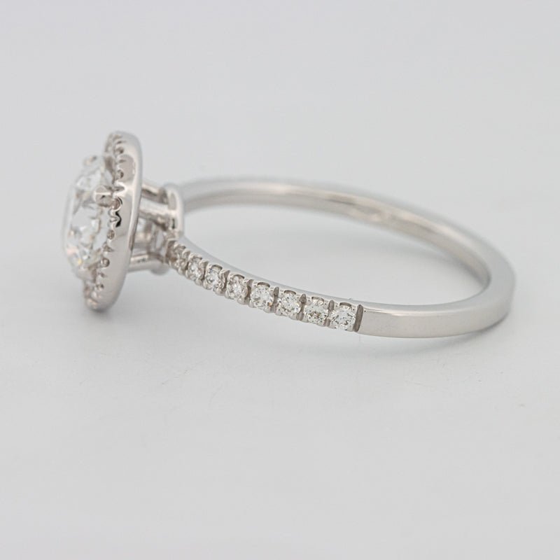1 CT "Melanie" Halo Pavé Solitaire (LG) - ZIZOV DIAMONDS