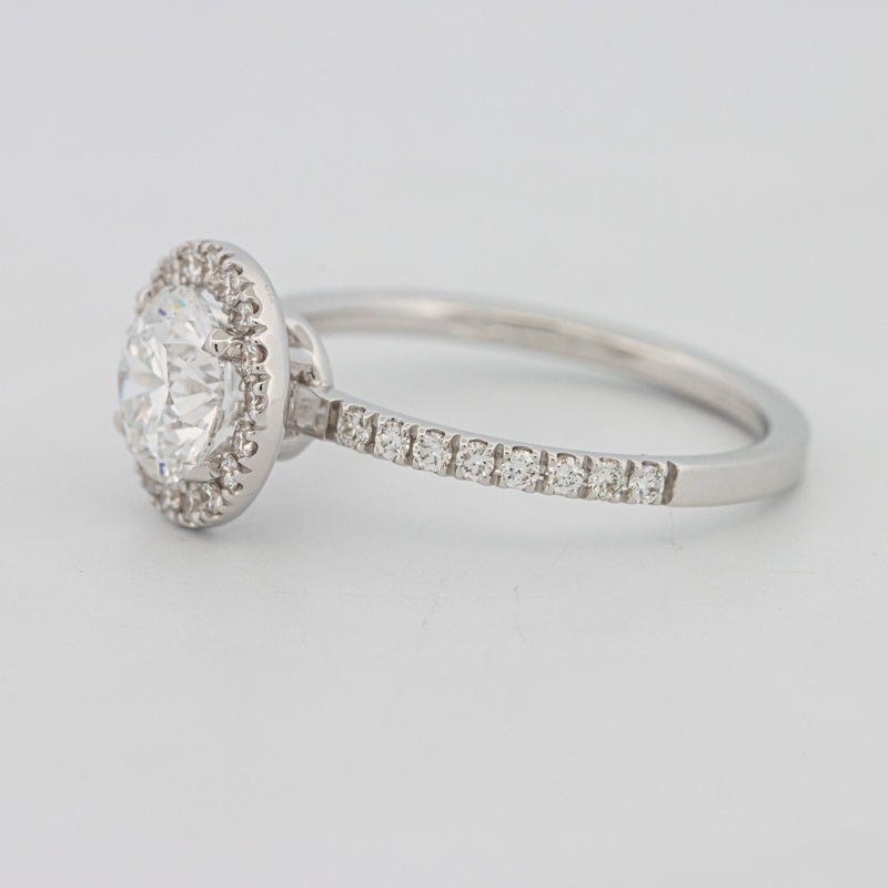 1 CT "Melanie" Halo Pavé Solitaire (LG) - ZIZOV DIAMONDS
