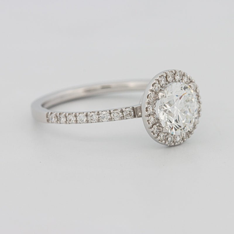 1 CT "Melanie" Halo Pavé Solitaire (LG) - ZIZOV DIAMONDS