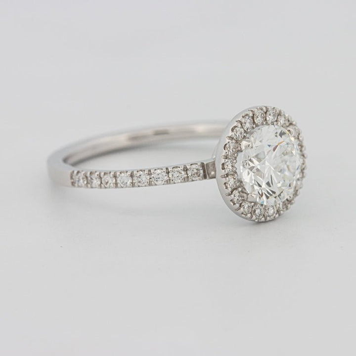 1 CT "Melanie" Halo Pavé Solitaire (LG) - ZIZOV DIAMONDS