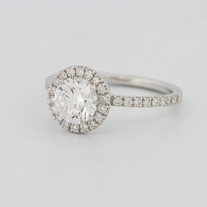 1 CT "Melanie" Halo Pavé Solitaire (LG) - ZIZOV DIAMONDS