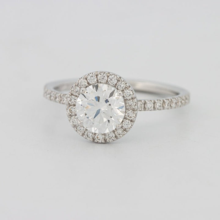 1 CT "Melanie" Halo Pavé Solitaire (LG) - ZIZOV DIAMONDS