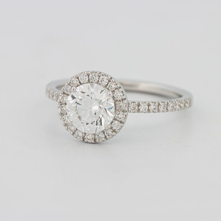1 CT "Melanie" Halo Pavé Solitaire (LG) - ZIZOV DIAMONDS