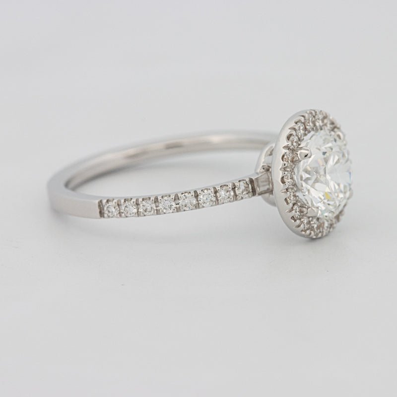 1 CT "Melanie" Halo Pavé Solitaire (LG) - ZIZOV DIAMONDS