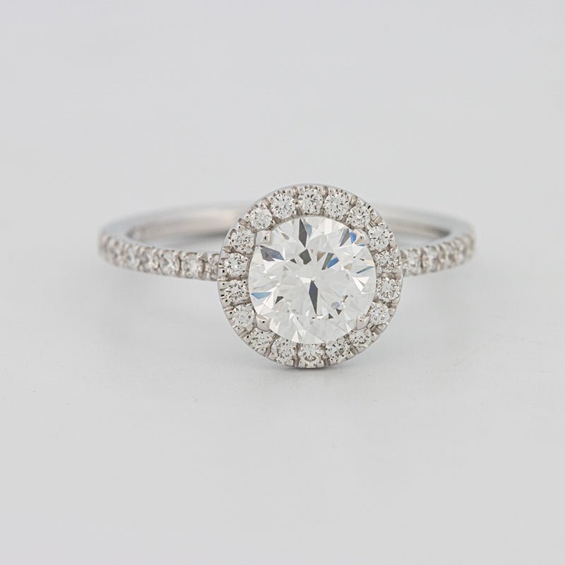 1 CT "Melanie" Halo Pavé Solitaire (LG) - ZIZOV DIAMONDS