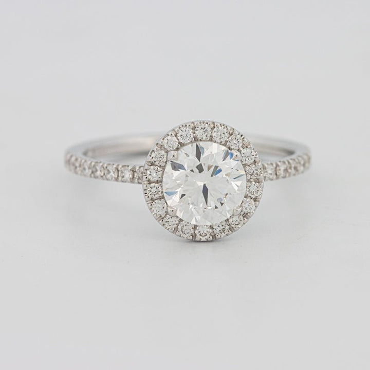 1 CT "Melanie" Halo Pavé Solitaire (LG) - ZIZOV DIAMONDS