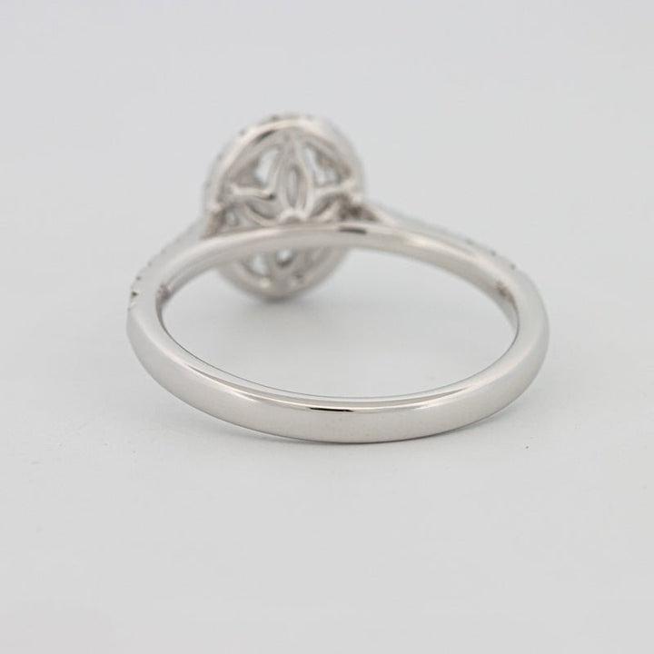 1 CT Oval Cut Halo Pavé Solitaire (LG) - ZIZOV DIAMONDS