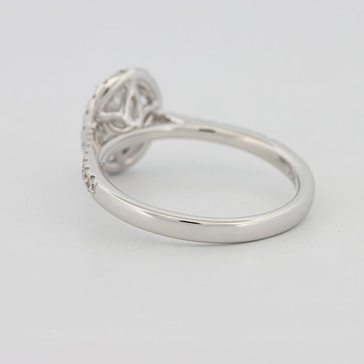 1 CT Oval Cut Halo Pavé Solitaire (LG) - ZIZOV DIAMONDS