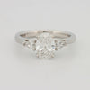1 CT Oval Cut Trilogy Solitaire (LG) - ZIZOV DIAMONDS