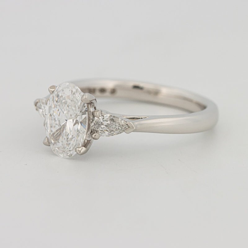 1 CT Oval Cut Trilogy Solitaire (LG) - ZIZOV DIAMONDS