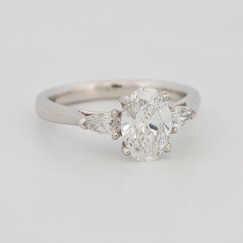 1 CT Oval Cut Trilogy Solitaire (LG) - ZIZOV DIAMONDS