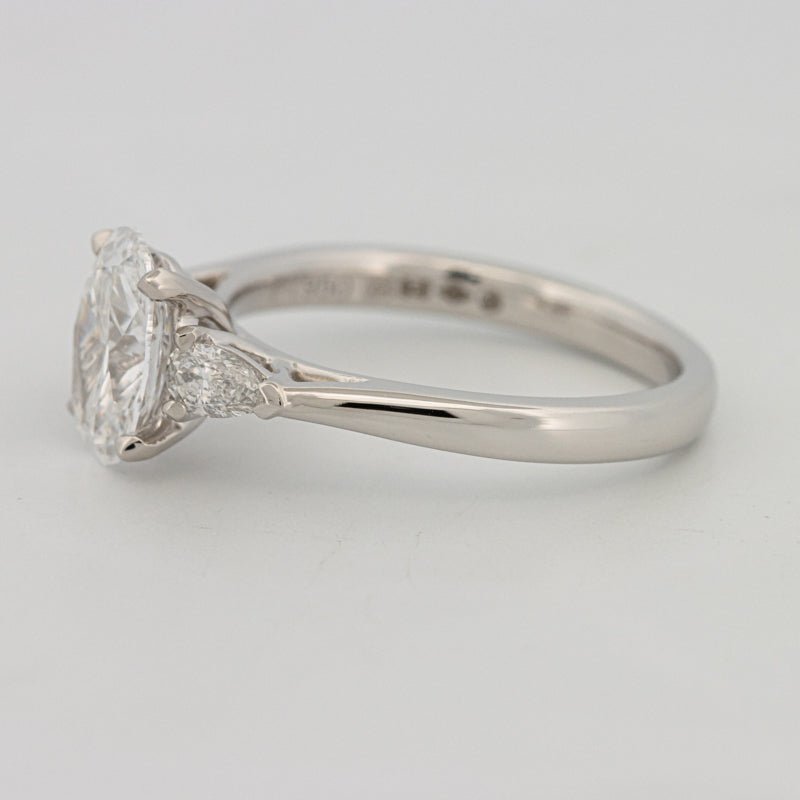 1 CT Oval Cut Trilogy Solitaire (LG) - ZIZOV DIAMONDS