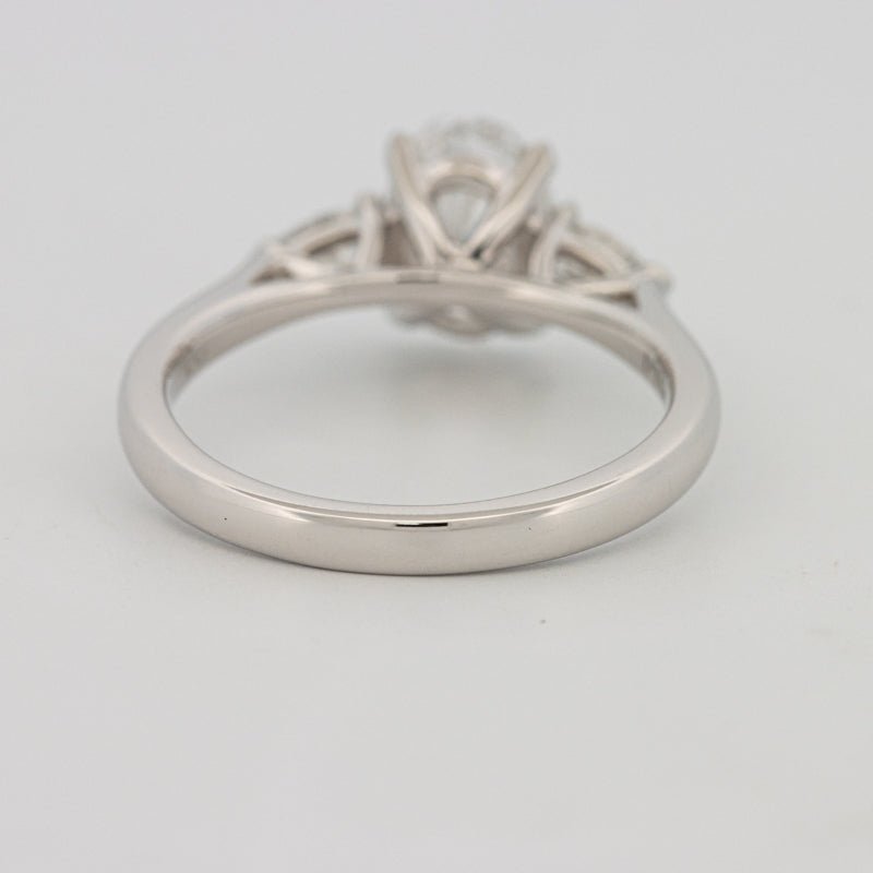 1 CT Oval Cut Trilogy Solitaire (LG) - ZIZOV DIAMONDS