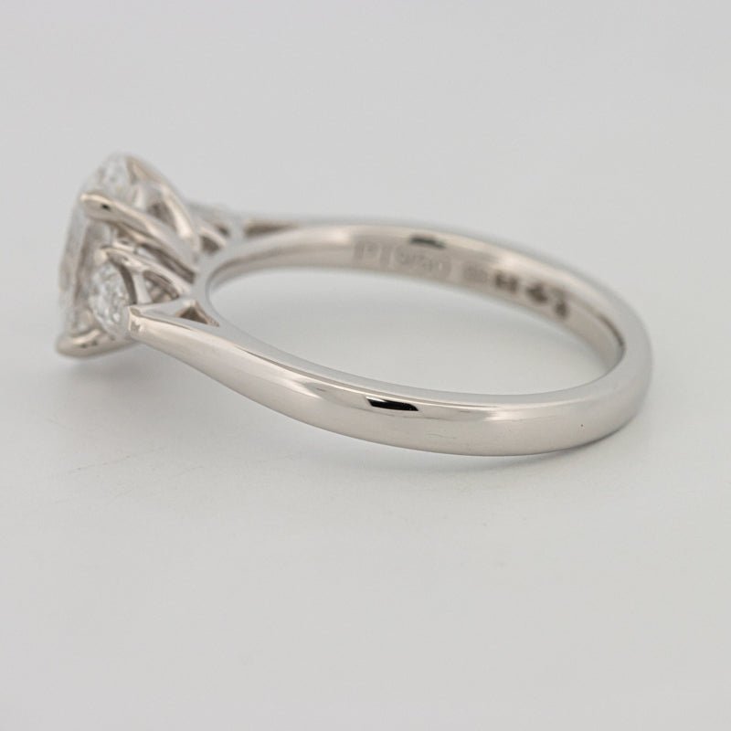 1 CT Oval Cut Trilogy Solitaire (LG) - ZIZOV DIAMONDS