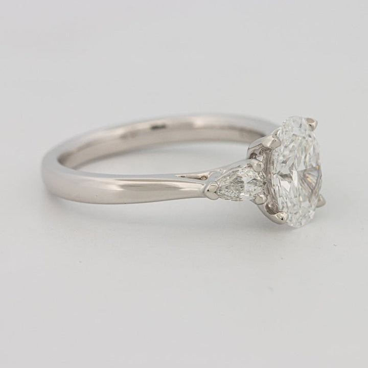1 CT Oval Cut Trilogy Solitaire (LG) - ZIZOV DIAMONDS